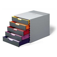 uae/images/productimages/officeflux/filing-cabinet/durable-varicolor-5-plastic-file-cabinet-with-5-colourful-drawers-of-1000551ae.webp
