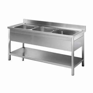 Three Bowl Kitchen Sink